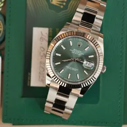 ROLEX DATEJUST 126234 SILVER OYSTER BRACELET WITH SILVER BEZEL 2023 MINT