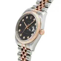 Rolex 0 Datejust 116231G D Number Manufactured Around 2005 Black Computer/Diamon