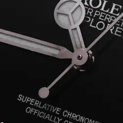 ROLEX Explorer I 14270 Black Frozen Dial All Tritium Single Buckle S Number ...