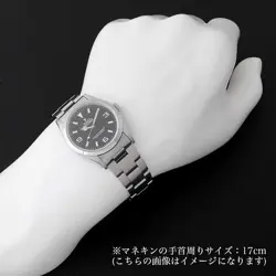 ROLEX Explorer I 14270 Black Frozen Dial All Tritium Single Buckle S Number ...