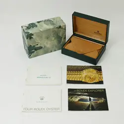 ROLEX Explorer I 14270 Black Frozen Dial All Tritium Single Buckle S Number ...