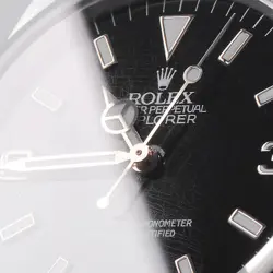 ROLEX Explorer I 14270 Black Frozen Dial All Tritium Single Buckle S Number ...