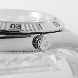 ROLEX TERNOGRAPH 116264 WHITE 3 ROW OYSTER BRACELET D NUMBER SECOND HAND MENS