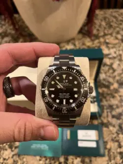 2015 Rolex 116600 Seadweller SDK4 4000 Steel Black 40m Ceramic Dive Watch