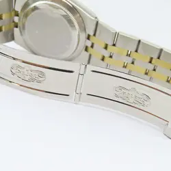 ROLEX Datejust Oysterquartz Quartz Watch 17013  Yellow Gold Stainless Steel Blue