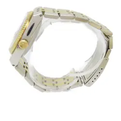 ROLEX Datejust Oysterquartz Quartz Watch 17013  Yellow Gold Stainless Steel Blue