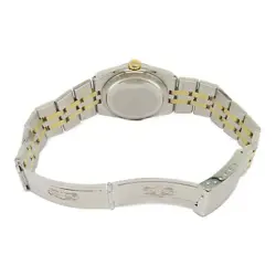 ROLEX Datejust Oysterquartz Quartz Watch 17013  Yellow Gold Stainless Steel Blue