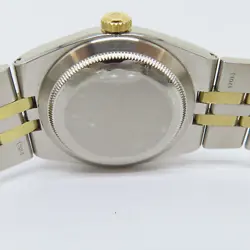 ROLEX Datejust Oysterquartz Quartz Watch 17013  Yellow Gold Stainless Steel Blue