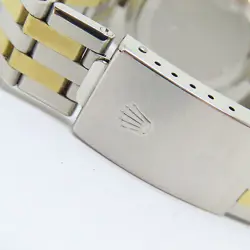 ROLEX Datejust Oysterquartz Quartz Watch 17013  Yellow Gold Stainless Steel Blue