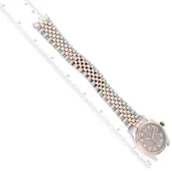 ROLEX DATEJUST 36 STEEL ROSE GOLD ANNIVERSARY DIAMOND DIAL WATCH 116231