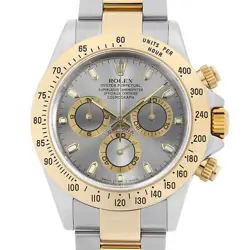 ROLEX DAYTONA 116523 GRAY P NUMBER SECOND HAND MENS