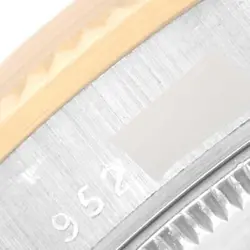 Rolex President Midsize Tridor White Yellow Rose Gold Diamond Ladies Watch 68279