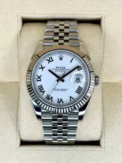2021 ROLEX DATEJUST 41MM 126334 STAINLESS STEEL JUBILEE WHITE DIAL
