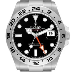 ROLEX EXPLORER II 42MM BLACK DIAL STEEL MENS WATCH 226570 BOX CARD