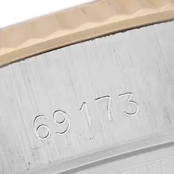 ROLEX DATEJUST STEEL YELLOW GOLD LADIES WATCH 69173 BOX PAPERS
