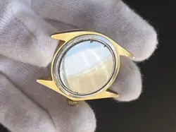 Rolex Men's Watch Hand-wound Bezel Gold Dial White Index Gold Working