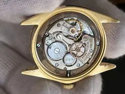 Rolex Men's Watch Hand-wound Bezel Gold Dial White Index Gold Working