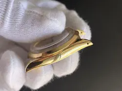 Rolex Men's Watch Hand-wound Bezel Gold Dial White Index Gold Working