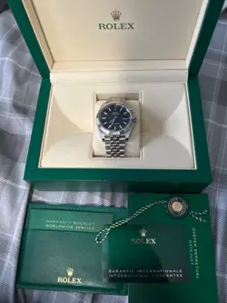 ROLEX DATEJUST 41MM BLUE DIAL FLUTED