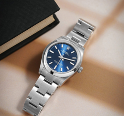 Rolex Oyster Perpetual 277200 Bright Blue Rare Novelty Model Superalloy 904L
