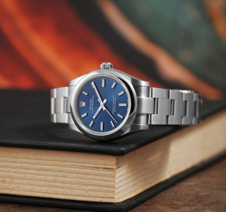 Rolex Oyster Perpetual 277200 Bright Blue Rare Novelty Model Superalloy 904L