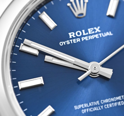 Rolex Oyster Perpetual 277200 Bright Blue Rare Novelty Model Superalloy 904L