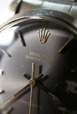 Rolex Oysterdate Rare Grey “GHOST” Dial  Watch - Ref 6694- 35mm with Travel Case