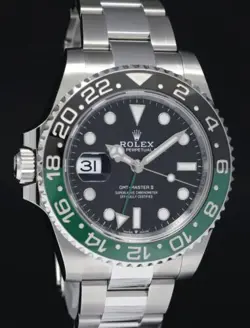 2022 NEW PAPERS ROLEX GMT-MASTER II SPRITE GREEN BLACK OYSTER STEEL 126720 WATCH