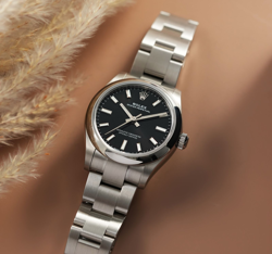 Rolex Oyster Perpetual 277200 Bright Black Rare Novelty Model Superalloy 904L