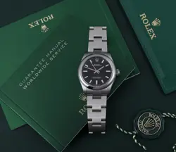 Rolex Oyster Perpetual 277200 Bright Black Rare Novelty Model Superalloy 904L