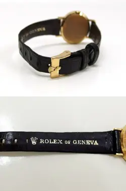 K18YG OVAL WATCH