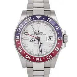 MINT NEW PAPERS ROLEX GMT-MASTER II METEORITE PEPSI WHITE GOLD 126719 BLRO BOX