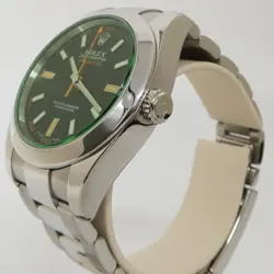 Rolex Milgauss Black Dial Green Crystal Stainless Steel 40MM Automatic 116400GV