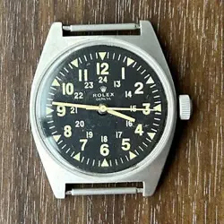 Rolex Vietnam War Military Watch Working Manual Wind Vintage Green Strap Japan