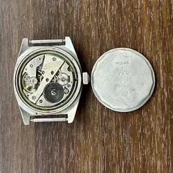 Rolex Vietnam War Military Watch Working Manual Wind Vintage Green Strap Japan