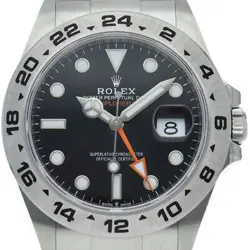 ROLEX EXPLORER 2 WATCH 226570 BOX WARRANTY STAINLESS STEEL MENSWATCH BLACK F...