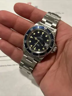 Vintage 1993 Tudor Rolex 79090 Blue 2 Line Submariner 40mm with extras HODINKEE