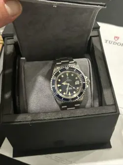 Vintage 1993 Tudor Rolex 79090 Blue 2 Line Submariner 40mm with extras HODINKEE