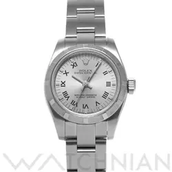 USED ROLEX OYSTER PERPETUAL 26 176210 SILVER LADIES WATCH #111212