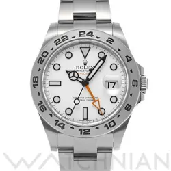 USED ROLEX EXPLORER II 216570 WHITE CASE: 42×42MM MEN'S WATCH #1111812