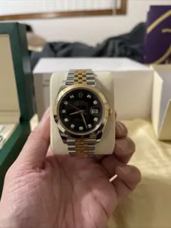 ROLEX DATEJUST 41MM JUBILEE DIAMOND TWO TONE SMOOTH BAZEL 2024