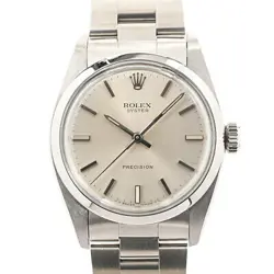 USED ROLEX PRECISION 6426 SILVER CASE: 34MM BAND: 17.5CM MEN'S WATCH #111212