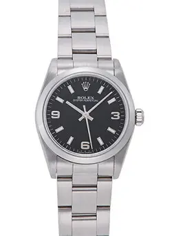 ROLEX OYSTER PERPETUAL 77080 BLACK #K528