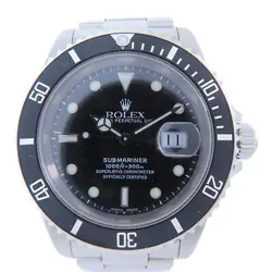 ROLEX SUBMARINER DATE 40MM AUTOMATIC WATCH 16610 STAINLESS STEEL BLACK