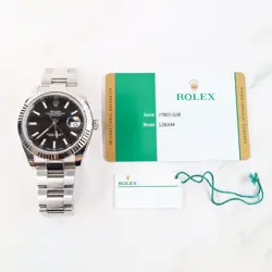 ROLEX DATEJUST 126334 WITH CARD STAINLESS STEEL AND WHITE GOLD 41MM