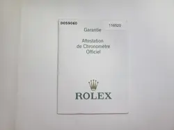DAYTONA 116520 GUARANTEE