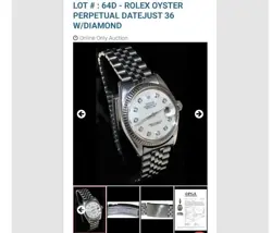 ROLEX 36MM DATEJUST JUBILEE