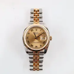 ROLEX DATEJUST 116233 CHAMPAGNE ROMAN DIAL JUBILEE BRACELET TWO TONE