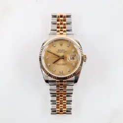 ROLEX DATEJUST 116233 CHAMPAGNE DIAMOND DIAL TWO TONE JUBILEE BRACELET
