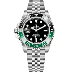 2024 ROLEX GMT-MASTER II 126720VTNR SILVER JUBILEE BRACELET WITH BLACK AND GREEN